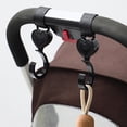 thumbnail image 4 of HEMLBOYW 2pcs Stroller Hook Stroller Bag Hook - Hooks 360Degree Rotating Pram Shopping Hooks Stroller Hanger Hooks ABS, 4 of 6