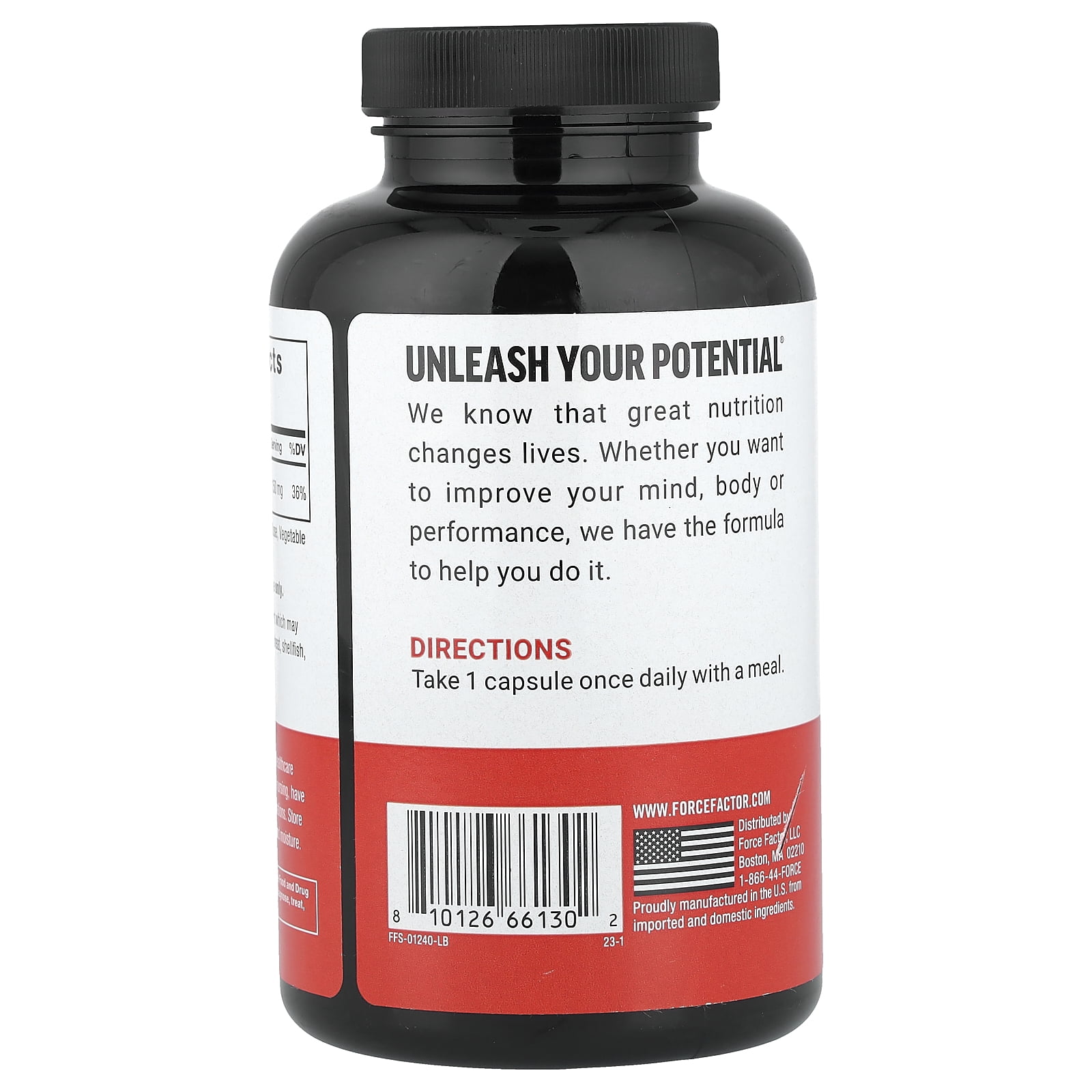 Force Factor Magnesium Citrate, 150 mg, 180 Vegetable Capsules