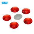 thumbnail image 3 of Uxcell 40mm Flat Back Round Acrylic Rhinestones, 50 Pack Plastic Circle Gems for Jewelry Making Costume, Red, 3 of 6