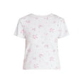 thumbnail image 6 of Joyspun Women’s Pointelle Knit Short Sleeve Sleepwear Tee, Sizes XS-3X, 6 of 6