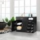 thumbnail image 3 of Zimtown Gabinete de almacenamiento independiente moderno, Gabinete de piso de baño, Gabinete de peluquero, Aparador de buffet de cocina, Gabinete de acento, Acabado negro Zimtown Contemporáneo, 3 of 8