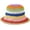 2, variant on CoCopeaunts Straw Bucket Hat Women's Rainbow Striped Woven Summer Breathable Hollow Fisherman Hat Crochet Sunscreen Bucket Cap