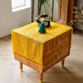 thumbnail image 2 of Bedside Tablecloth Tassels Table Cover Nightstand Table Runner Tabletop Dustcover TV Dustcover for Furniture Décor, 15×36inch, 2 of 6