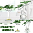 thumbnail image 3 of Palm Tree Figurine, Crystal Home Office Table Decoration, Resin, 3 of 6