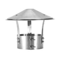 thumbnail image 3 of Tapa de chimenea de acero inoxidable, protector contra la lluvia, tapa de chimenea para calefacción, protección contra la lluvia en durante 14 cm de diámetro, 3 of 8