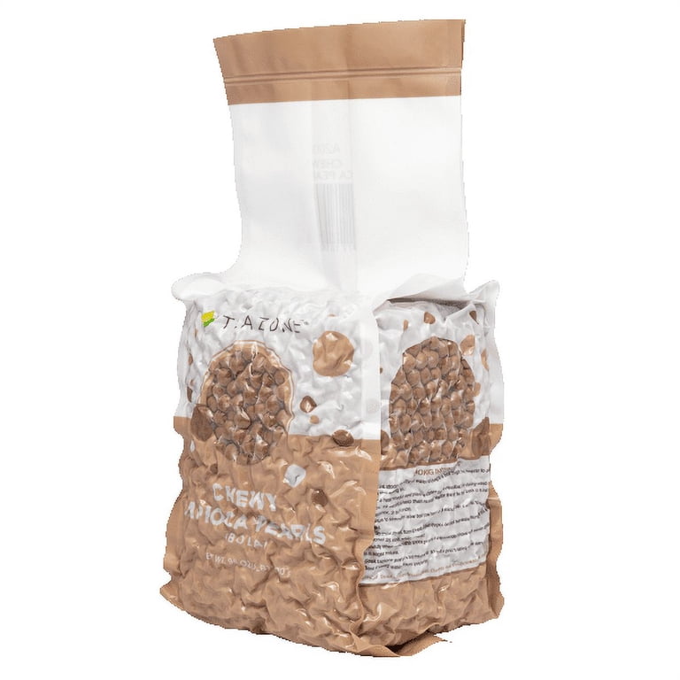Tea Zone Chewy Tapioca Pearls, A2000, 6 Bags, 6 lbs Each, for Boba