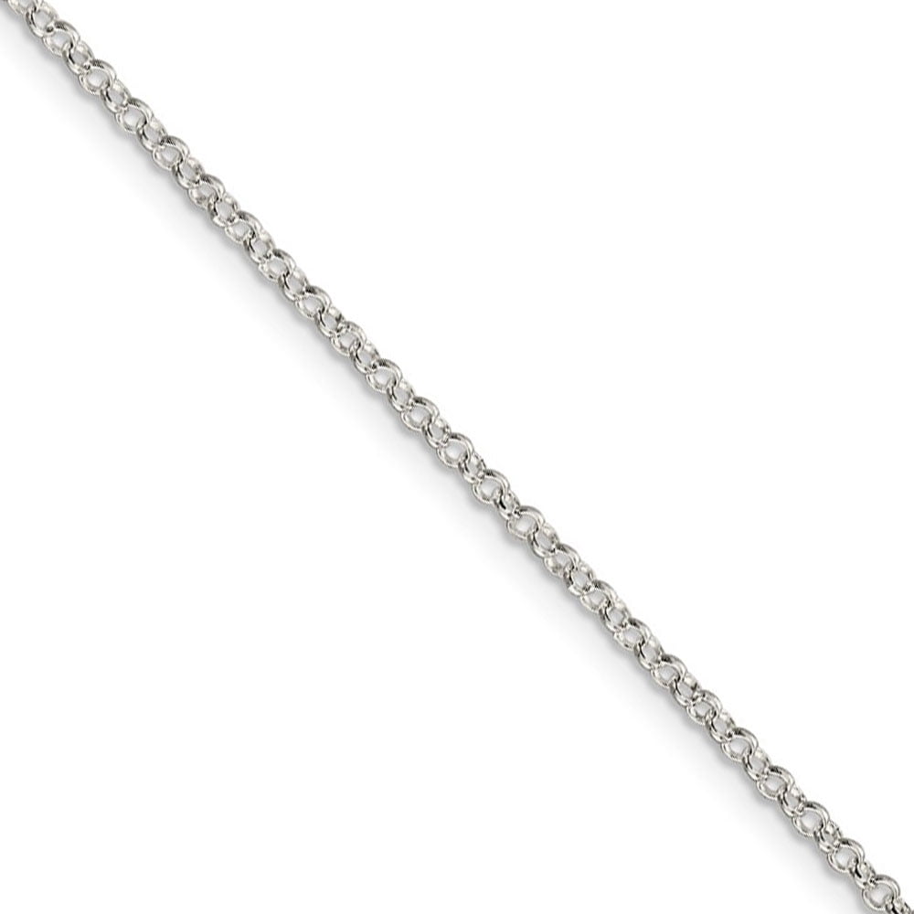 10 pcs Sterling Silver 2mm Rolo Chain Necklaces 36 inch 