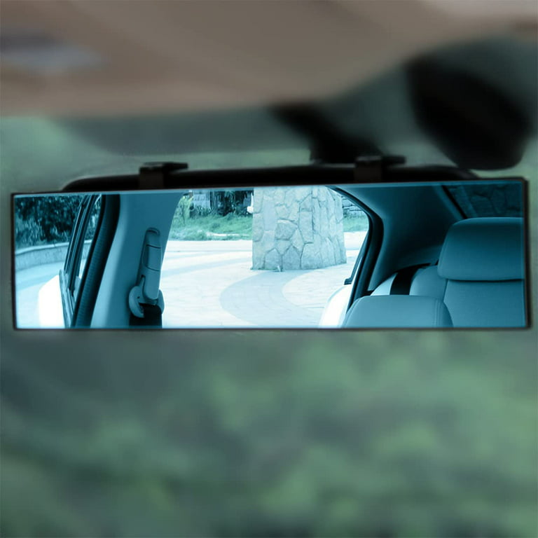 Car Wide View Rearview Mirror Anti-Glare Film Interior Rearview Wide Angle
