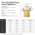 thumbnail image 5 of Disketp Men's Hawaiian White Ice Cream Print Shirts Button Down Holiday Beach Shirts-Small, 5 of 5