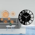 thumbnail image 2 of Manualidades de pared,Decoración para colgar en la pared,ratán artesanal tejido,Reloj de pared grande,Reloj de pared acrílico silencioso moderno,Reloj de pared grande para, 2 of 8