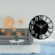 thumbnail image 2 of Manualidades de pared,Decoración para colgar en la pared,ratán artesanal tejido,Reloj de pared grande,Reloj de pared acrílico silencioso moderno,Reloj de pared grande para, 2 of 8