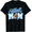 Black, variant on KeHetSoft Women's Blue Football Mom Heart Cotton Graphic T-Shirt