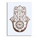 thumbnail image 4 of Palm Mandala patrones etiqueta de la pared PVC extraíble calcomanía de pared sala de estar dormitorio papel tapiz decorativo Inevent HA6593-01B, 4 of 4