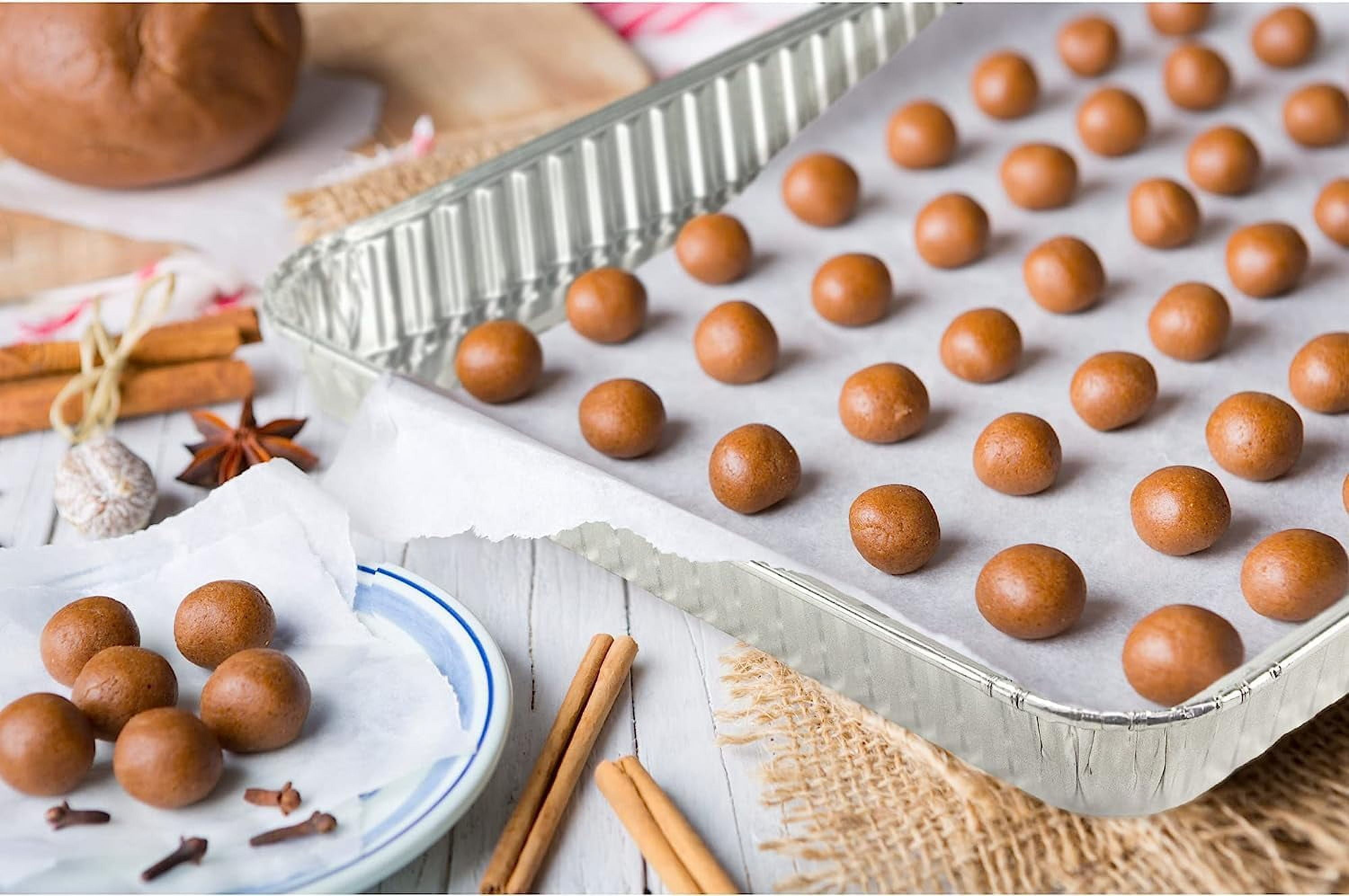 Aluminum Pans Half Size Cookie Sheet 15 Count Durable Nonstick Baking Sheets 17.75" x 12.75" - Sheet Pan, Baking Tray, Cookie Sheets, Foil pans, Foil trays, Sheet Baking Pans