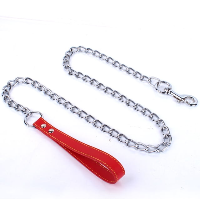 Dog Chain Leash, Chew Proof Dog Leashfo Dogs' Walking Hiking and Training