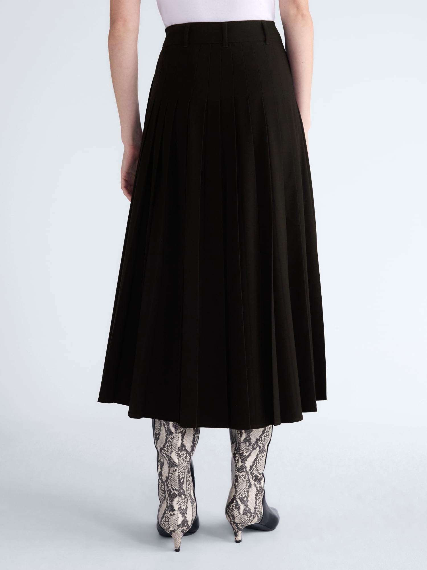 Scoop Women’s Pleated Maxi Skirt, Sizes 0-18