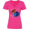 thumbnail image 3 of Inktastic Taurus Constellation Zodiac Sign Illustration Women's V-Neck T-Shirt, 3 of 5