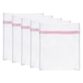 thumbnail image 1 of Unique Bargains 5Pack 9.1'x11.8' Mesh Laundry Bags with Zipper Mesh Wash Bags for Laundry, Pink, 1 of 5