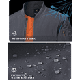 thumbnail image 4 of Zehisen Men's Jackets-Bomber Jacket Fall Winter Warm Windbreaker Full Zip Casual Windproof Outdoor Coats Gray 2XL, 4 of 9