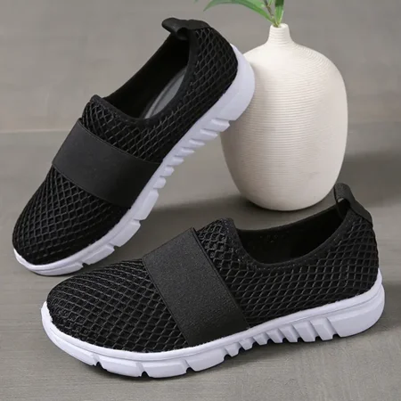 

Women‘s Lightweight Mesh Sneakers Low Top Slip-on Breathable Soft Sole Casual Shoes Women‘s Comfy Sport Fitness Shoes