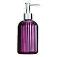 thumbnail image 2 of Botella dispensadora de jabón de 400 ml con bomba Botella de líquido con bomba Dispensador de gel de ducha Violeta, 2 of 9
