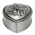 thumbnail image 2 of Caja de almacenamiento de joyería con forma de corazón exquisita capacidad adecuada tela de terciopelo a prueba de polvo joyero en forma de corazón para escritorio para boda ANGGREK Otros, 2 of 8