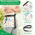 thumbnail image 4 of Yayeee Waist Apron with Pockets for Cooking Waterproof Half Server Aprons, Colorful Ice Cream Pattern, 4 of 7