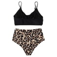 thumbnail image 5 of Moda mujer leopardo cintura alta Split Sexy Camis Bikini traje de baño Fridja  nalpqowj21169, 5 of 5