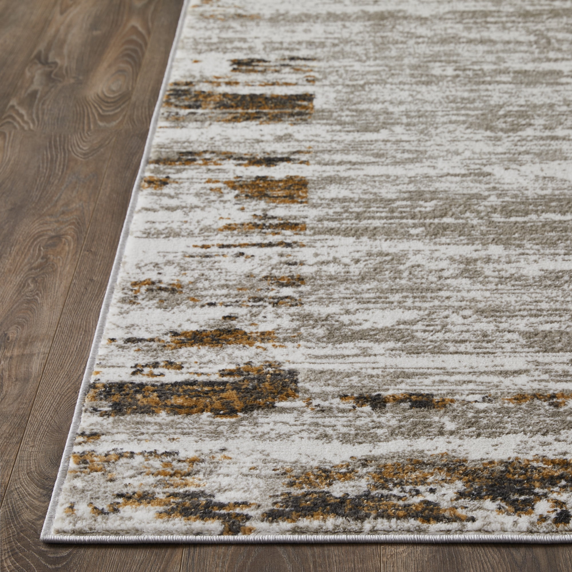 Loomaknoti Alanzo Albah 6' x 9' Abstract Indoor Area Rug , Beige/Cream
