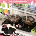 thumbnail image 6 of Lookfly Play Kitchens,68PCS Kids Kitchen Playset with Realistic Lights&Sounds,Toddler Kitchen Toy Gift for Boys and Grlis,Pink 32.3"H, 6 of 9