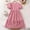 Red, variant on JUSLIO Dresses for Girls Plaid Dresses Casual Crew Neck Short Sleeve Cotton Dress Size 8 Y