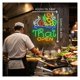 thumbnail image 2 of Letrero De Neón Thai Food Open, Ideal Para Decoración De Pared De Cocina Y Restaurante, Con Luz Regulable De 42cmx52cm, 2 of 7