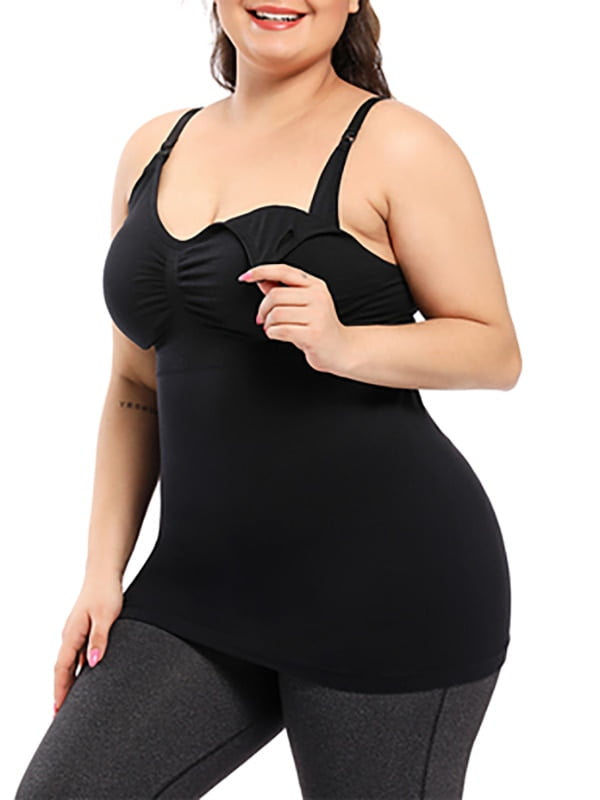 REALDY Maternity Plus Size Nursing Cami Breastfeeding Tank With Built