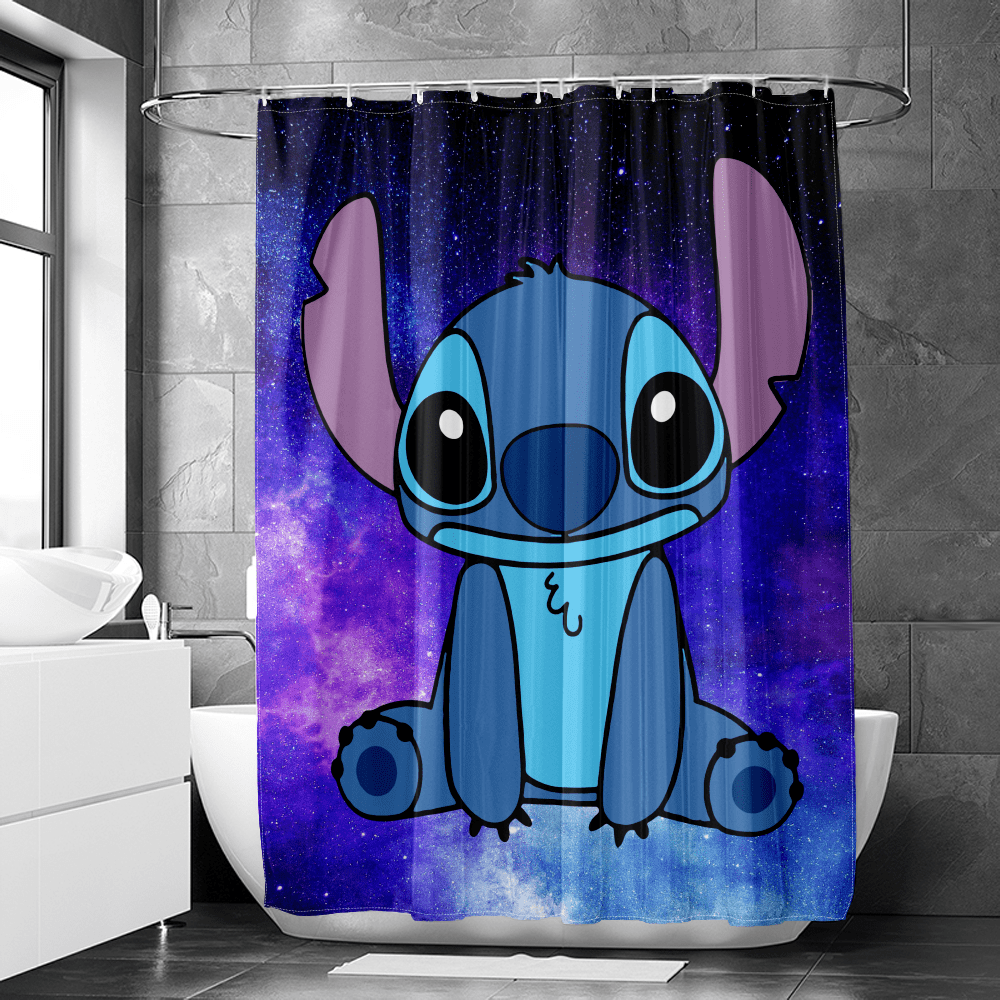 Lilo & Stitch Waterproof Fabric Bathroom Shower Curtain,Lilo & Stitch ...