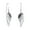 Black, variant on Black Angel Wings Dangle Earrings for Women 925 Sterling Silver Cubic Zirconia Threader Earrings