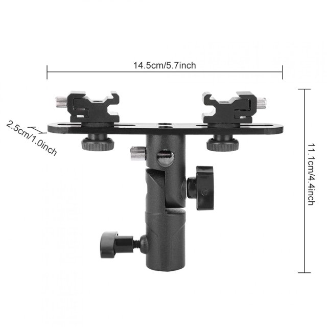 Dioche Flash Bracket Hot Shoe Flash Bracket Hot Shoe Extension Tripod Bracket Mount Camping For Camera