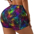 thumbnail image 2 of Naloa Bright Universe Biker Shorts for Women Seamless Scrunch Short Women’s Yoga Shorts for Gym Running Sport Shorts - X-Large, 2 of 9