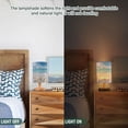 thumbnail image 5 of Seastars Seashells on Beach Bedside Table Lamp LED Warm Lights with USB Charging Port Retro Cylinder Desk Lamps, 5 of 7