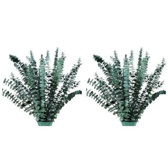 32Pcs-Preserved-Dried-Eucalyptus-Branches, 17in Eucalyptus Plant for Shower, Real Eucalyptus Bunch for Vase Filler