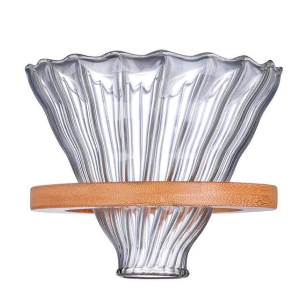 Embudo De Filtro Filtro De Bayas De Café De Vidrio Diseño De Onda En Espiral Embudo De Filtro De Café Conjunto De Olla De Mano Tazón De Filtro Filtro De Café sonducket HA036879-00