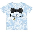 thumbnail image 3 of Inktastic Ring Bearer Black Bow Tie and Gold Wedding Ring Boys Toddler T-Shirt, 3 of 5