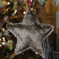 thumbnail image 2 of Northlight 11.25" Faux Fur Star Christmas Ornament - Brown, 2 of 2