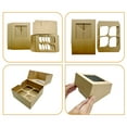Way To Celebrate! 6.25x6.25x3 inch Kraft Treat Boxes with Window, 3