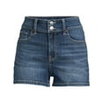 thumbnail image 5 of No Boundaries Double Button Denim Shorts, 3.5" Inseam, Women's and Women's Plus, 5 of 5