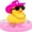 White Spots Pink Cowboy Hat-pink, variant on KAQ Car Rubber Duck, Yellow Duck Decoration Dashboard with Sun Hat Swim Ring Necklace Sunglasses for Car Dashboard Decorations, White Spots Pink Cowboy Hat-Pink
162