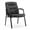 Black, variant on EDX Guest Chair, Leather Reception Chair with Fixed Padded Armrests for Office Waiting Room & Lobby Area Seating, Black, 1Pack