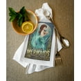 thumbnail image 2 of St. Augustine, Mermaids Drink for Free (100% Cotton Tea Towel, Decorative Hand Towel, Kitchen and Home), 2 of 3
