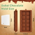 thumbnail image 2 of Molde para chocolate ROMINVIC Dubai, paquete de 2 con raspador de silicona, 2 of 7
