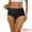 Black, variant on DARING DIVA Women's High-Waist Invisibles Underwear Breathable Panties L Black