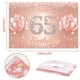 thumbnail image 2 of Fondo De Cartel De Feliz Cumpleaños Número 65 - 65 Suministros De Decoración Para Fiesta De Cumpleaños Para Mujeres O Hombres - Oro Rosa 4 X 6 Pies, 2 of 5